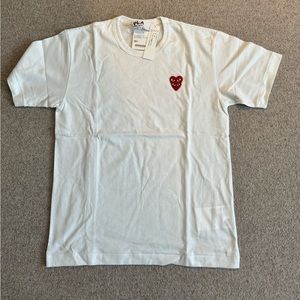 Red Double Heart NWT Comme des Garçons Play